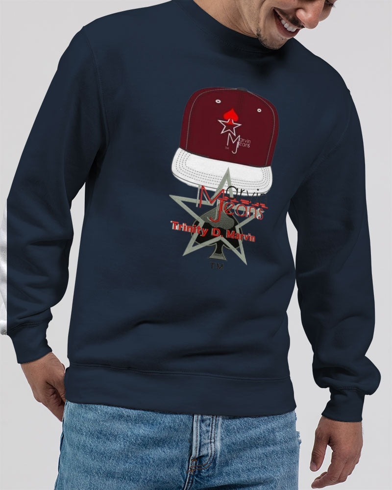 Logo cap by Marvin Jeans and Trinity D Marvin Unisex Premium Crewneck Sweatshirt | Lane Seven