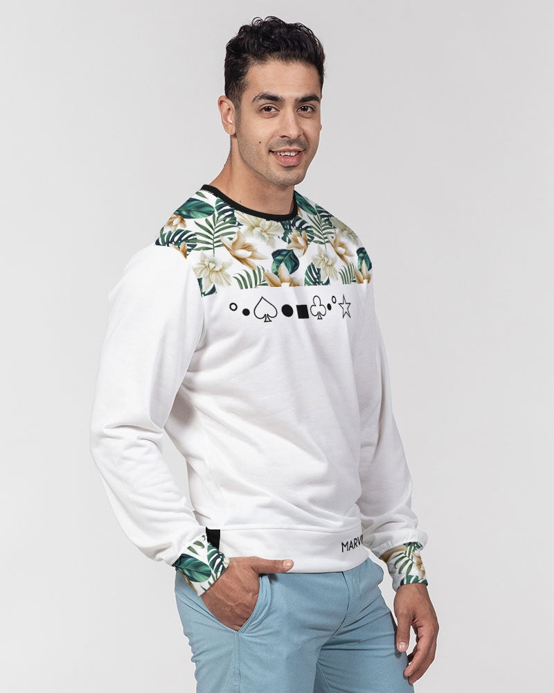 Rosewood by Marvin JEANS Men's Classic French Terry Crewneck Pullover