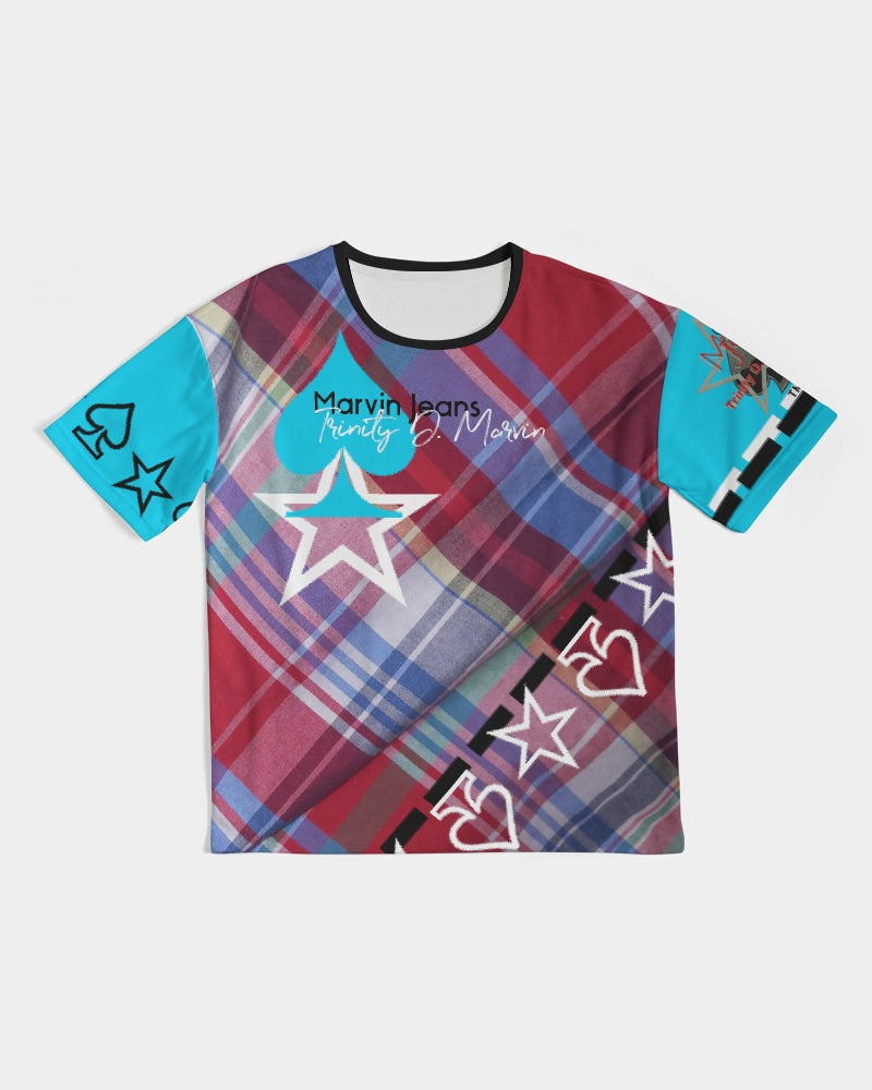 Glory plaids by Marvin Jeans and Trinity D Marvin Men's Premium Heavyweight Tee