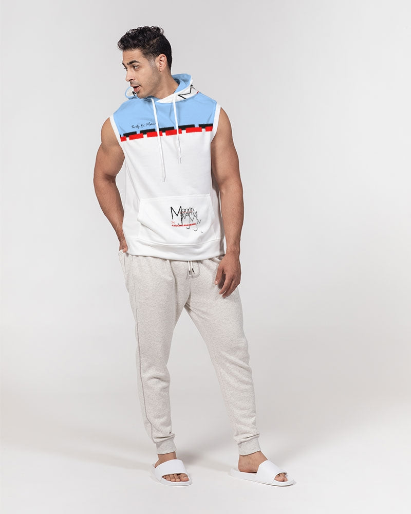 Baby blue BY MARVIN JEANS Men's Premium Heavyweight Sleeveless Hoodie