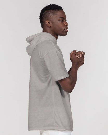 Light grey by Marvin Jeans and Trinity D Marvin Men's Premium Heavyweight Short Sleeve Hoodie