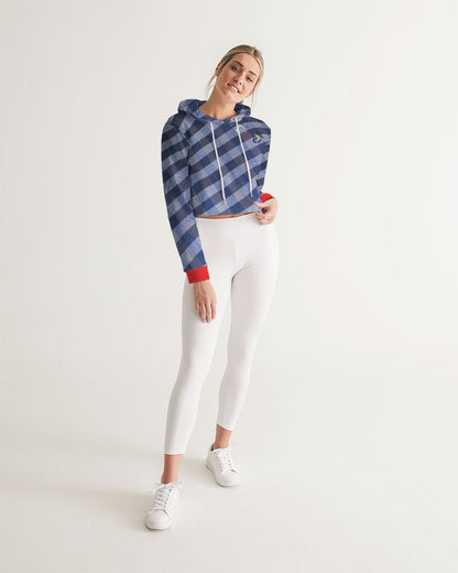 Ever red by Marvin Jeans and Trinity D Marvin Women's Cropped Hoodie