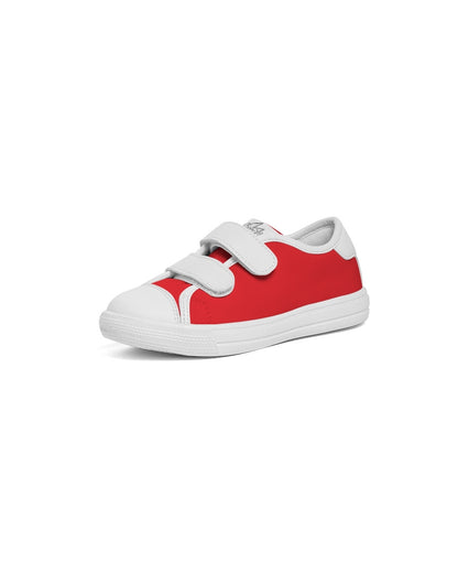 Retro Red & white  Kids Velcro Sneaker
