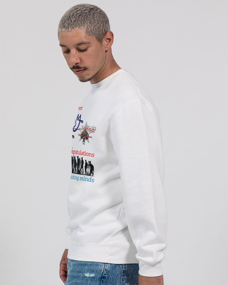 Dry support by Marvin Jeans and Trinity D Marvin Unisex Premium Crewneck Sweatshirt | Lane Seven