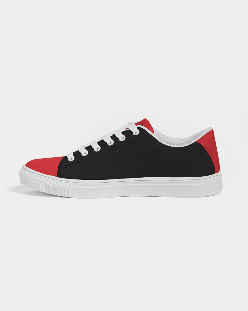 Red and black ACCESSORIES Men's Faux-Leather Sneaker