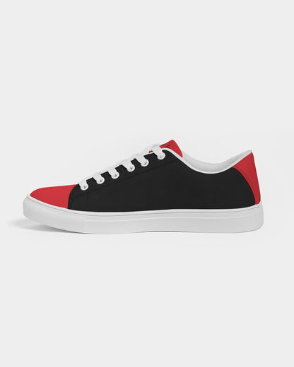 Red and black ACCESSORIES Men's Faux-Leather Sneaker