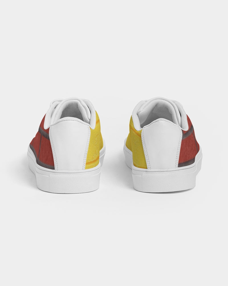 Brick city Yellow red by Marvin Jeans and Trinity D Marvin Men's Faux-Leather Sneaker