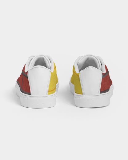 Brick city Yellow red by Marvin Jeans and Trinity D Marvin Men's Faux-Leather Sneaker