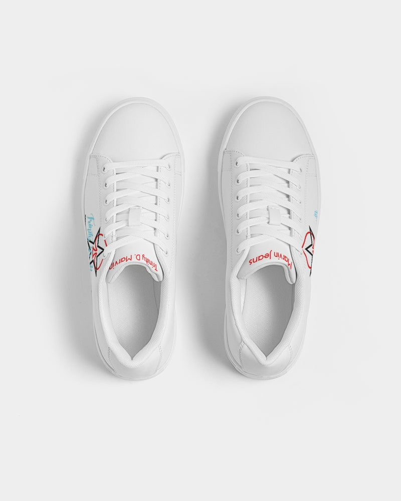 All white Legacy Men's Faux-Leather Sneaker