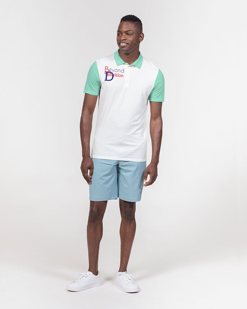 Beyond definition mint  Men's Slim Fit Short Sleeve Polo