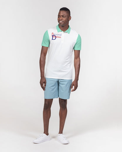 Beyond definition mint  Men's Slim Fit Short Sleeve Polo