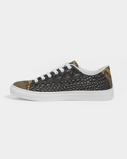 Gator black  calf print tip BY MARVIN JEANS Men's Faux-Leather Sneaker