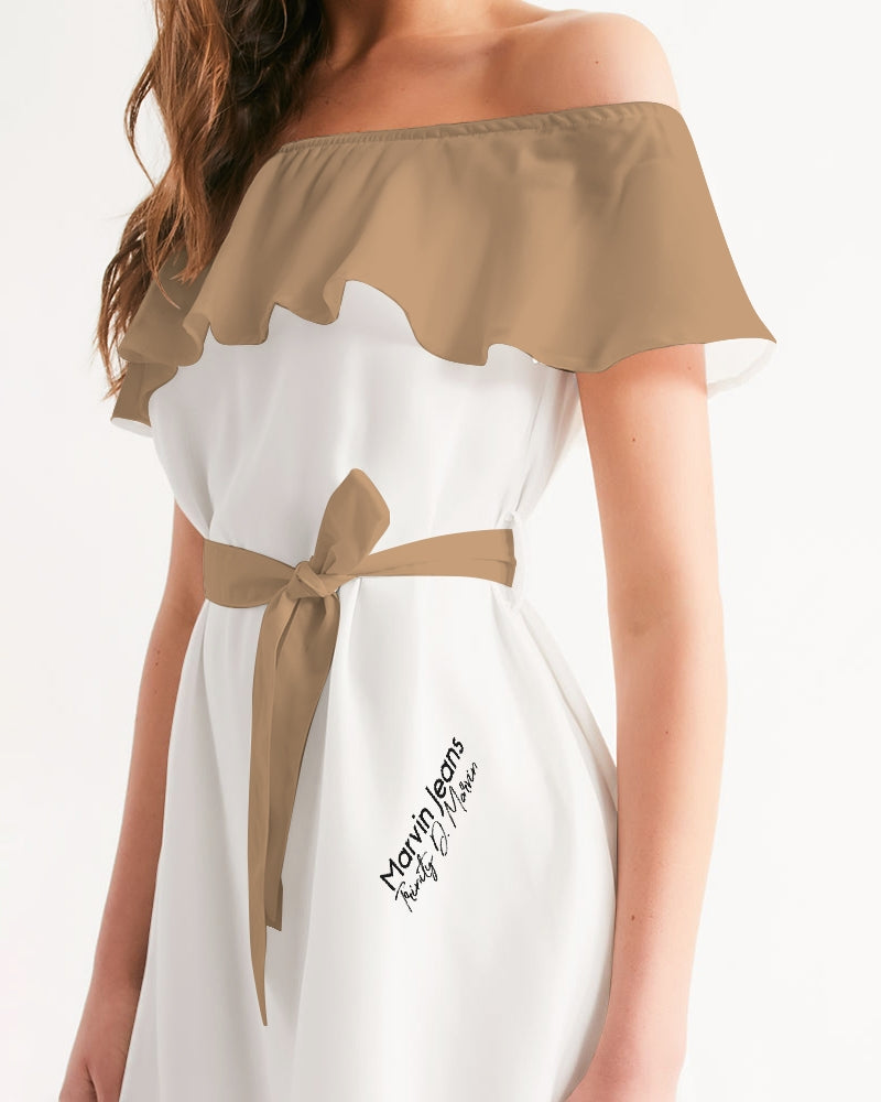 In da mix  BY MARVIN JEANS Women's Off-Shoulder Dress