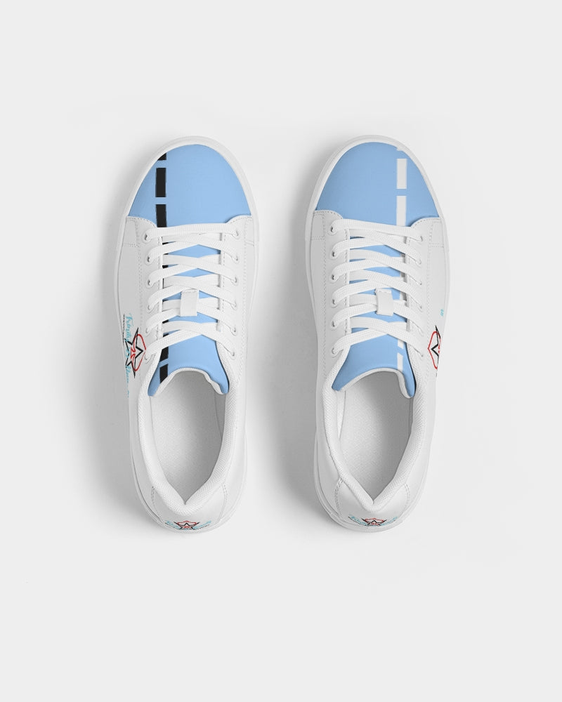 Baby blue BY MARVIN JEANS Men's Faux-Leather Sneaker