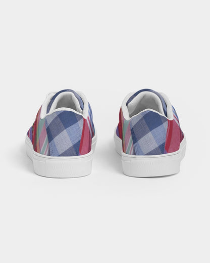 Plaids blue stripes by Marvin Jeans and Trinity D Marvin Men's Faux-Leather Sneaker