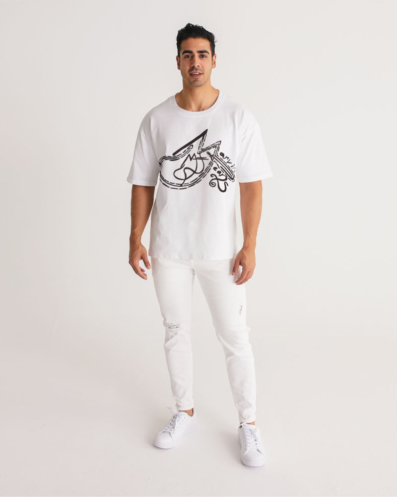 All white Marvin Jeans  Men's Premium Heavyweight Tee