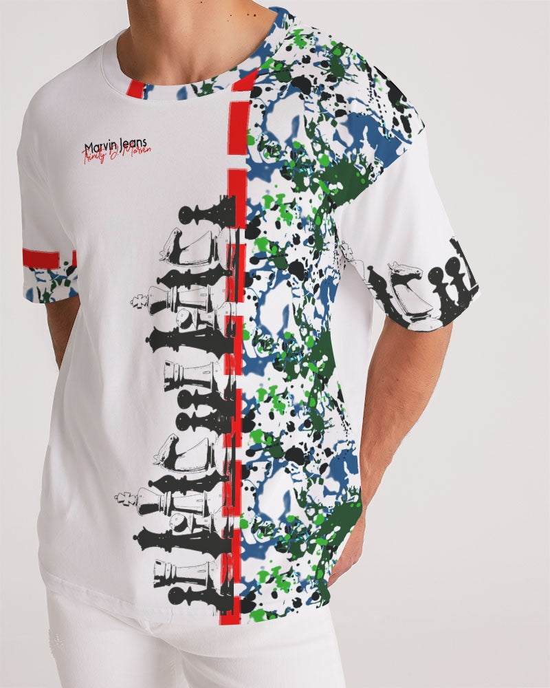 Wild splash chest board  by Marvin Jeans and Trinity D Marvin Men's Premium Heavyweight Tee