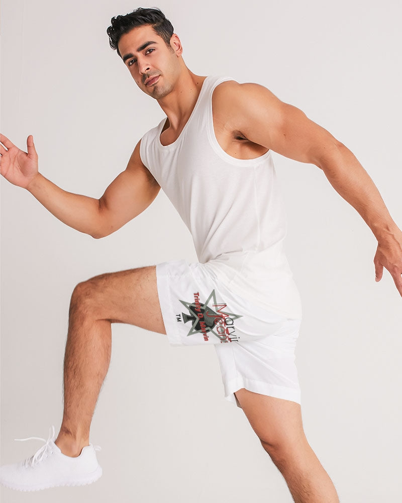 All white BY MARVIN JEANS Men's Jogger Shorts
