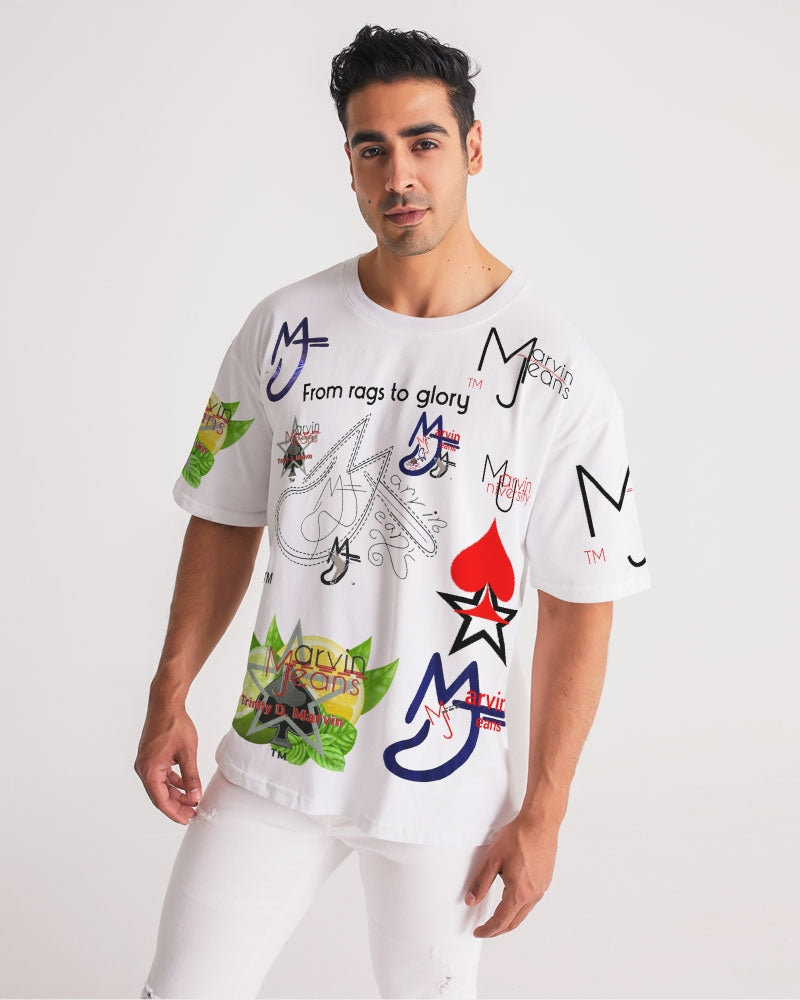 From rags to glory Logo's 2.0 by Marvin Jeans and Trinity D Marvin Men's Premium Heavyweight Tee
