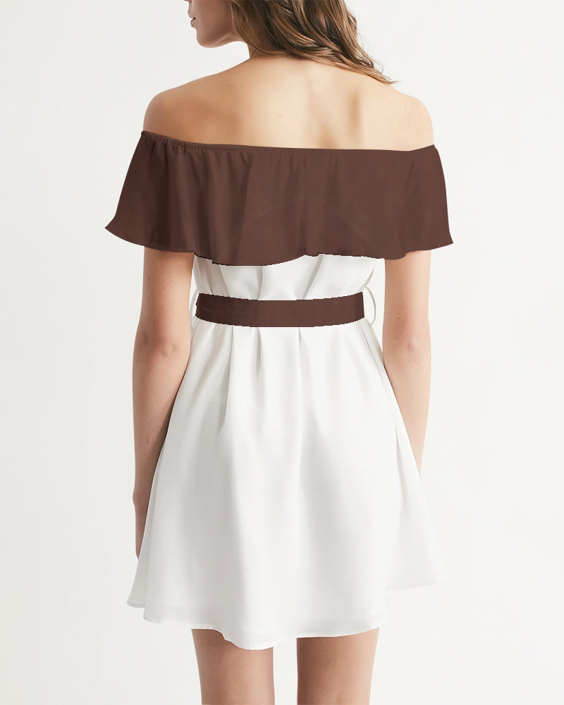 Premium BY MARVIN JEANS Women's Off-Shoulder Dress