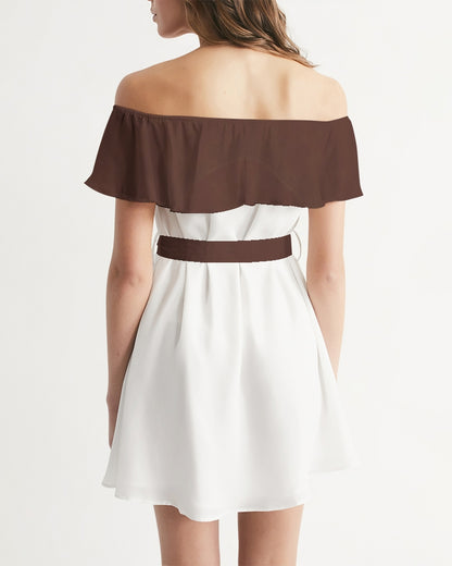 Premium BY MARVIN JEANS Women's Off-Shoulder Dress