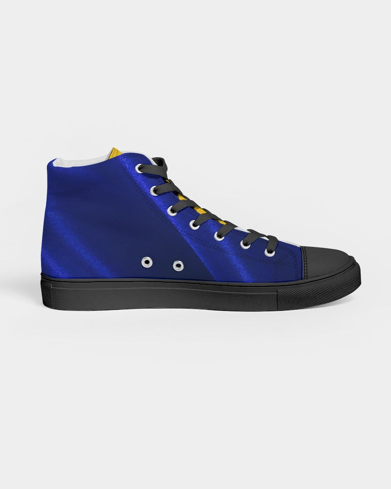 Greater Red BY MARVIN JEANS Men's Hightop Canvas Shoe - Black