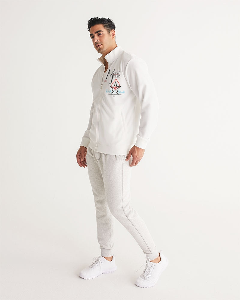 All white Legacy by Marvin Jeans and Trinity D Marvin Men's Track Jacket