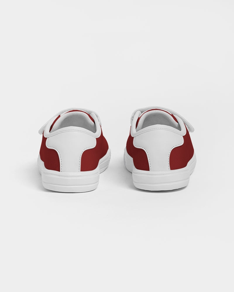 Retro Maroon Kids Velcro Sneaker