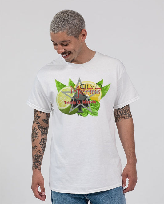 Lemon Lime all white by Marvin Jeans and Trinity D Marvin Unisex Ultra Cotton T-Shirt | Gildan