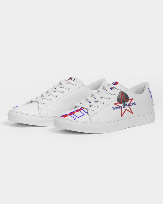 All White New-Legacy Men's Faux-Leather Sneaker