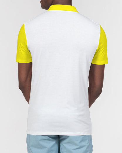 Light yellow by Marvin Jeans Men's Slim Fit Short Sleeve Polo