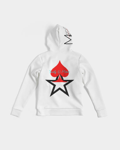 All white by Marvin Jeans and Trinity D Marvin Women's Hoodie