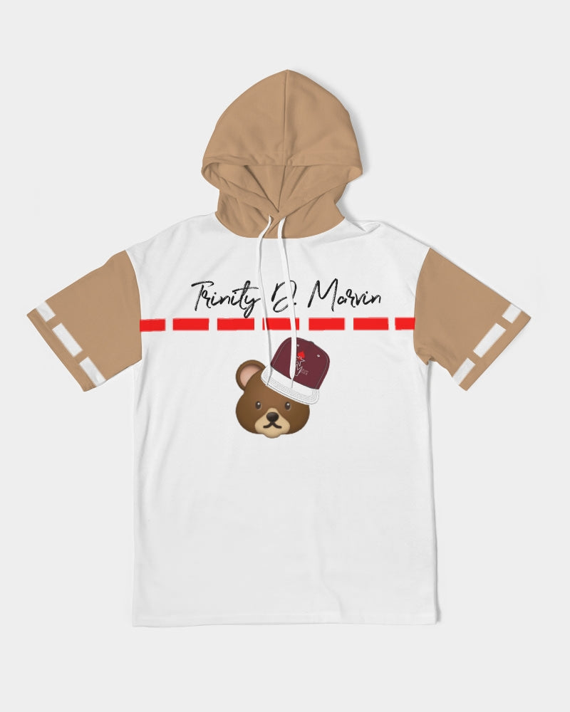 Bear cap by Marvin Jeans and Trinity D Marvin Men's Premium Heavyweight Short Sleeve Hoodie