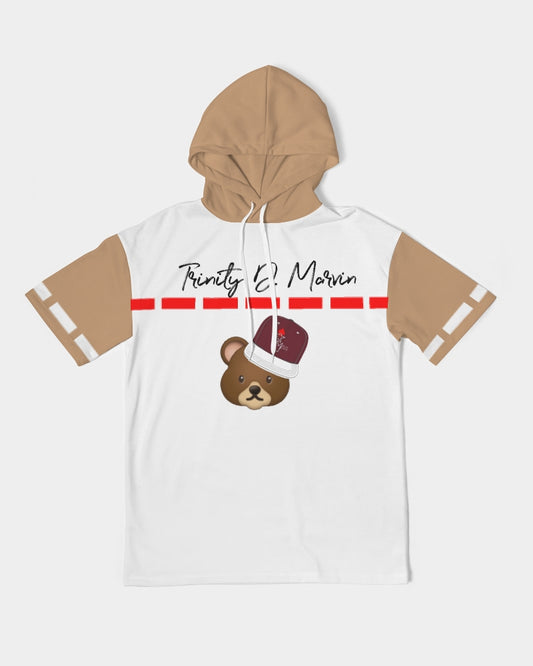 Bear cap by Marvin Jeans and Trinity D Marvin Men's Premium Heavyweight Short Sleeve Hoodie