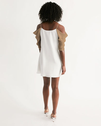In da mix  Women's Open Shoulder A-Line Dress