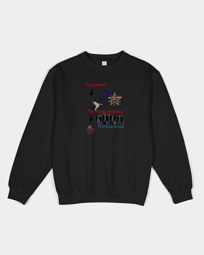 Dry support by Marvin Jeans and Trinity D Marvin Unisex Premium Crewneck Sweatshirt | Lane Seven