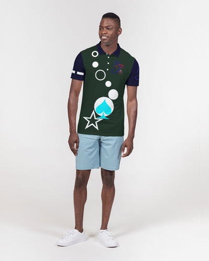 Dark green by Marvin Jeans and Trinity D Marvin Men's Slim Fit Short Sleeve Polo