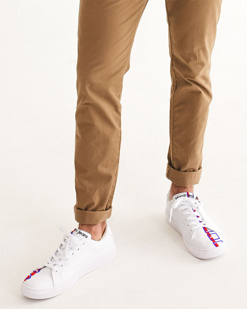 All White New-Legacy Men's Faux-Leather Sneaker