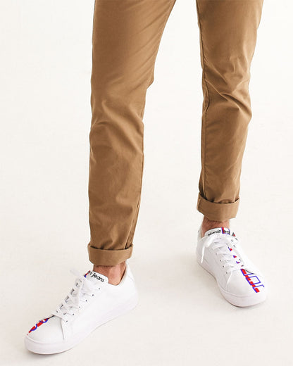 All White New-Legacy Men's Faux-Leather Sneaker