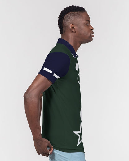 Dark green by Marvin Jeans and Trinity D Marvin Men's Slim Fit Short Sleeve Polo
