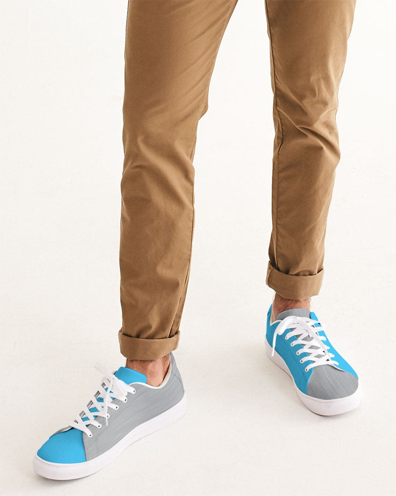 Loud blue mix by Marvin Jeans and Trinity D Marvin Men's Faux-Leather Sneaker