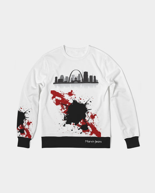 I'm so SAINT LOUIS awesome print BY MARVIN JEANS Men's Classic French Terry Crewneck Pullover