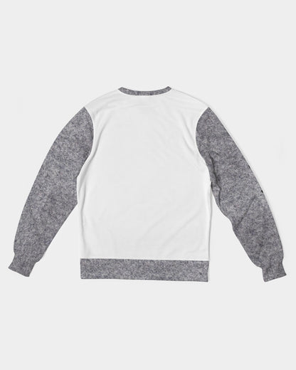 ESTL ,(wool) by Trinity D Marvin Men's Classic French Terry Crewneck Pullover