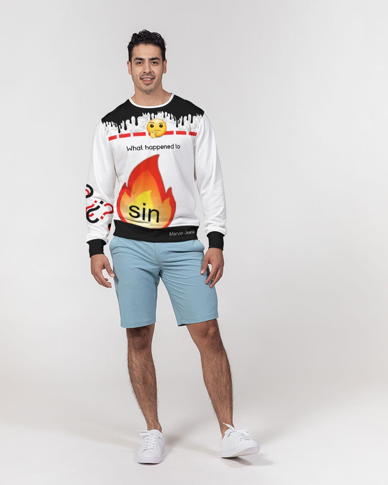 Gospel message BY MARVIN JEANS Men's Classic French Terry Crewneck Pullover