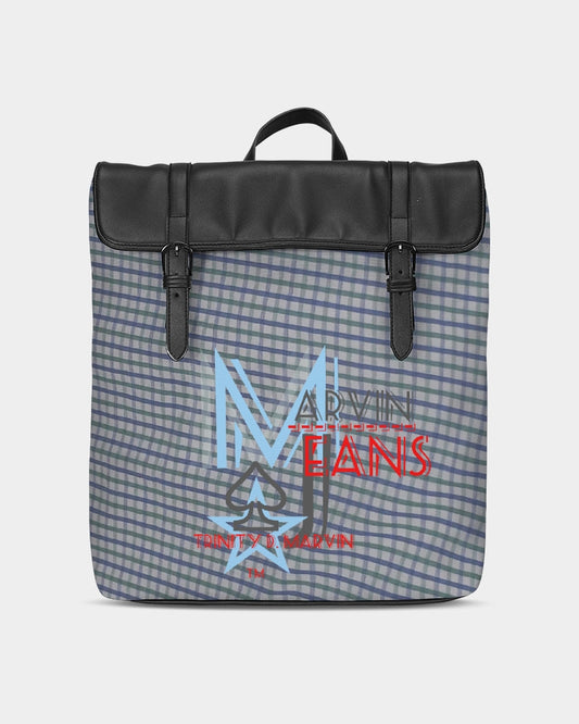 Grid mix Casual Flap Backpack