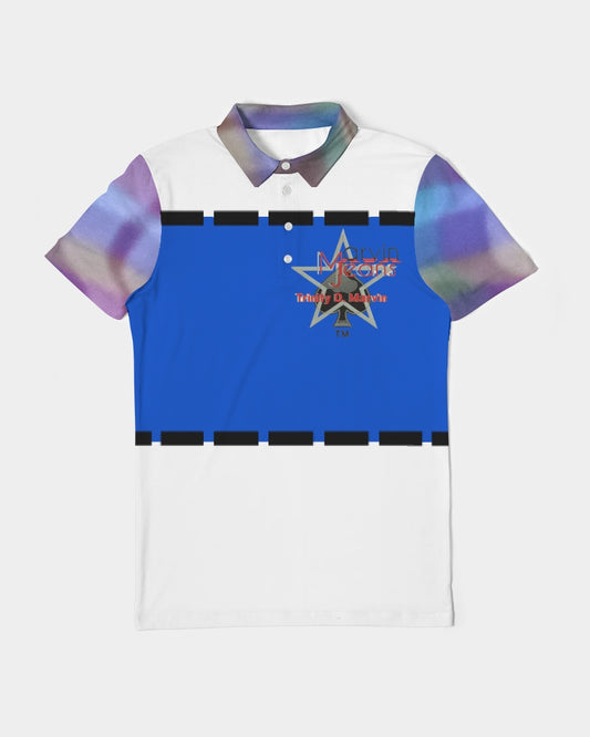 Faded remix by Marvin Jeans and Trinity D Marvin Men's Slim Fit Short Sleeve Polo