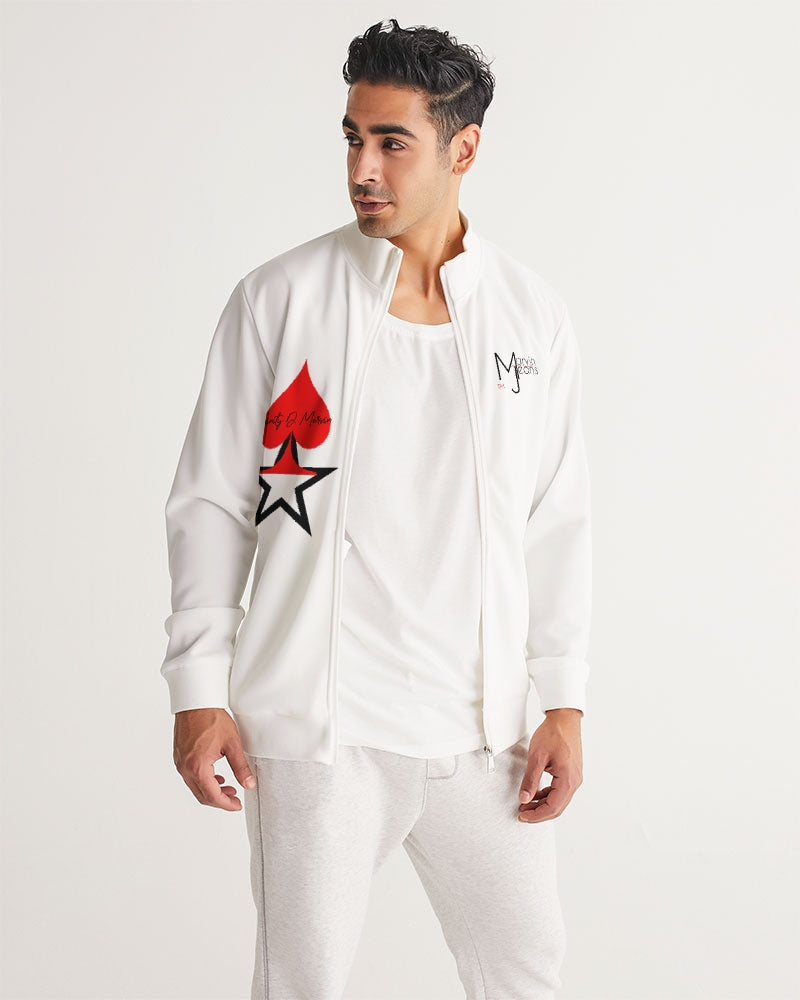All white by Marvin Jeans and Trinity D Marvin Men's Track Jacket