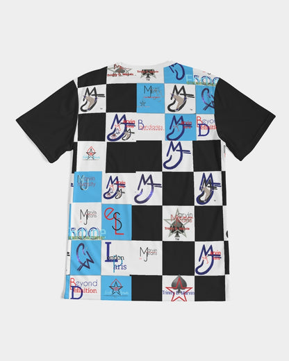 Cosmic combo logo's by Marvin Jeans and Trinity D Marvin Men's Tee