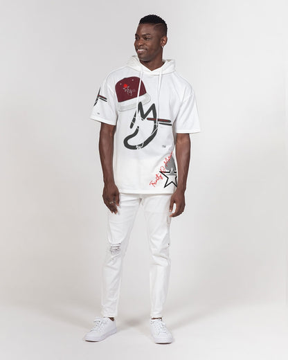 Logo cap by Marvin Jeans and Trinity D Marvin Men's Premium Heavyweight Short Sleeve Hoodie