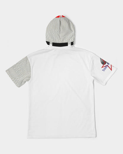 Gator white by Trinity D. Marvin Men's Premium Heavyweight Short Sleeve Hoodie